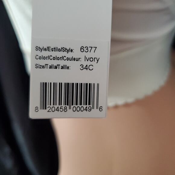 NWT DOMINQUE Corset Shapewear Top IVORY WHITE Retro Pin-Up 34C #6377 - Picture 6 of 11